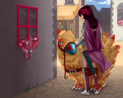 Back alley, game fanart, Aion, MMORPG