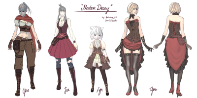 Costume design for a contest, Blade and Soul, MMORPG