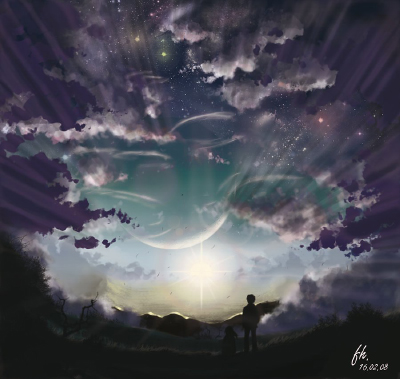 Fly Across the Sky, 5 cm per second fanart