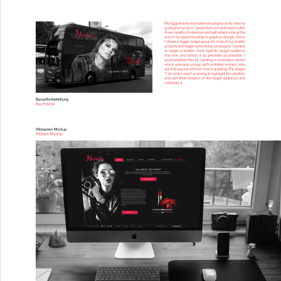 Portfolio page, Madison