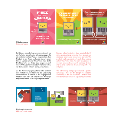 Portfolio page, Macs The Loyal Laptop