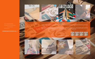 Design school website overhaul, concept and mockup